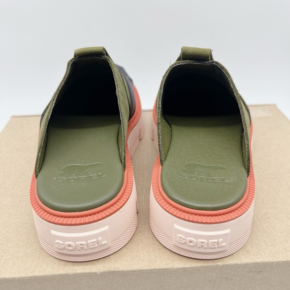 SOREL Rein CB Women's Clog Mules Casual Shoes Green Black EU 37.5 US 6.5 - Picture 8 of 13